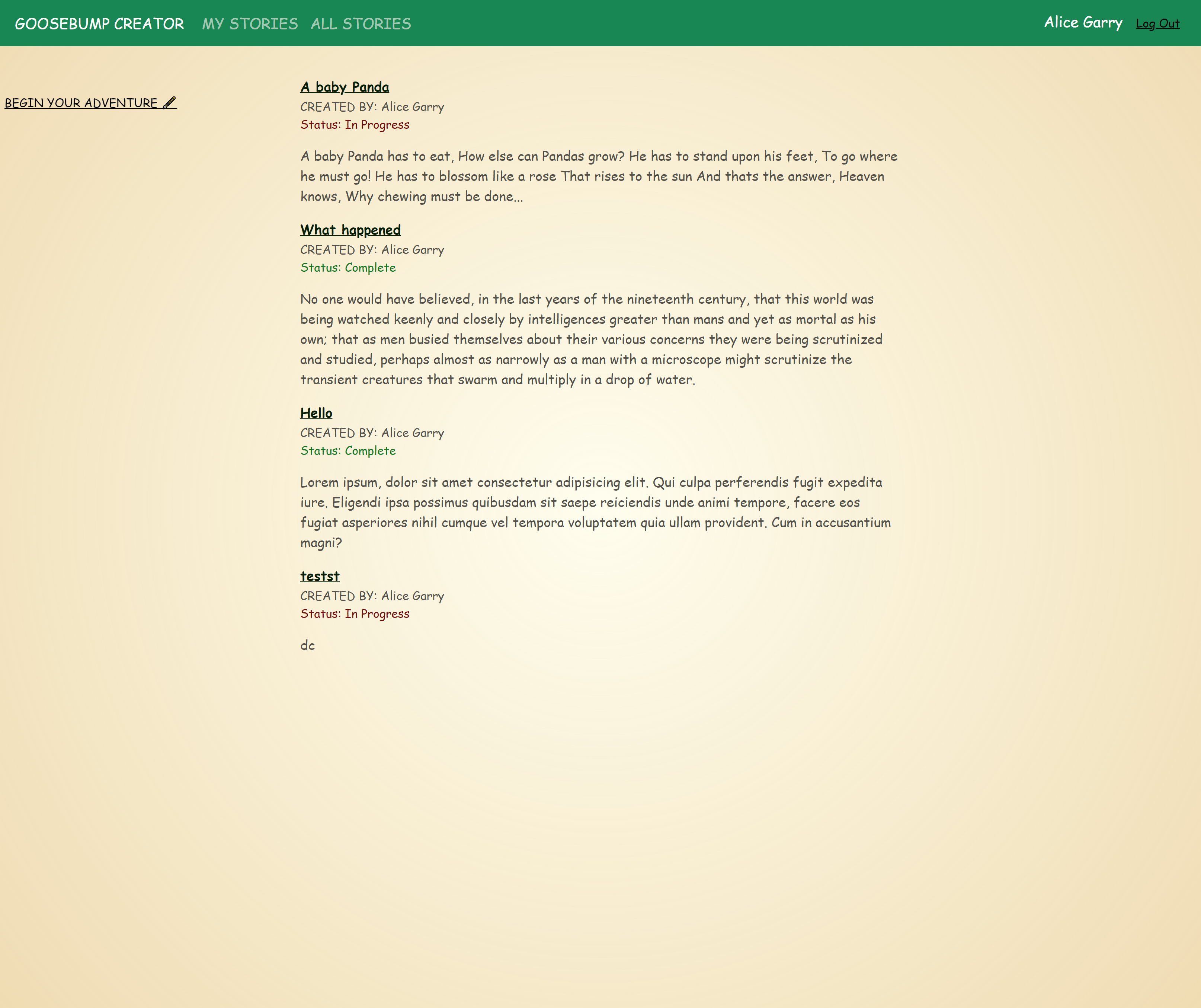 Story Creator